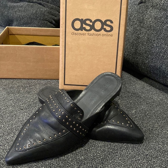 ASOS Shoes - ASOS studded leather mules